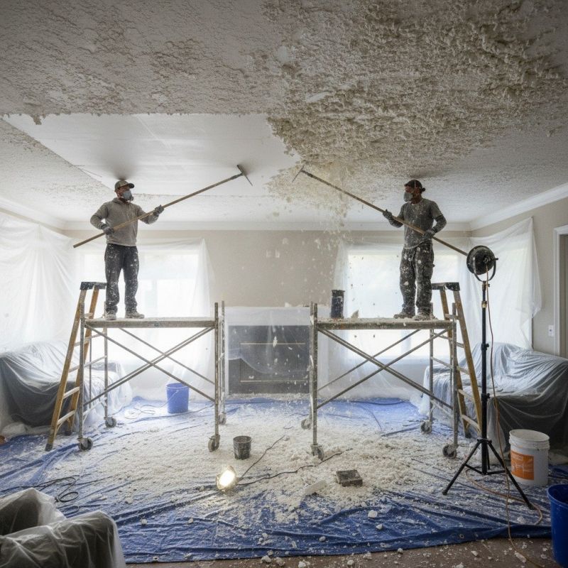 Knockdown Ceiling Removal detail